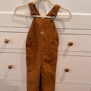 Carhartt Tan Overalls with Front Pocket